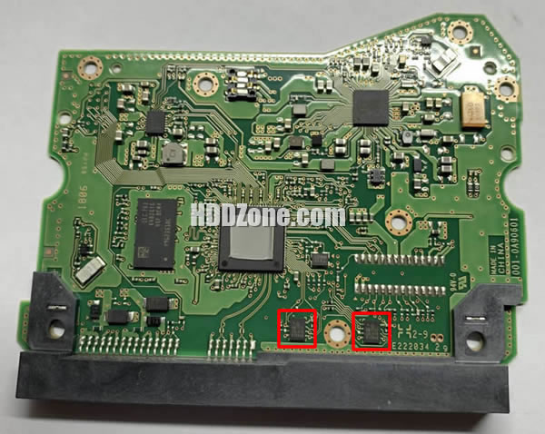 004-0A90601 WD Harddisk Printplade