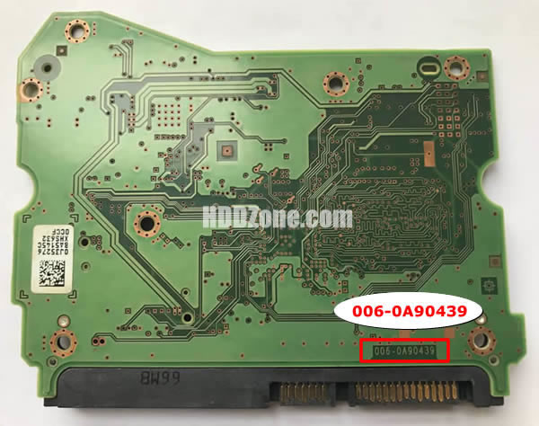 006-0A90439 WD Harddisk Printplade