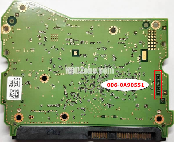 006-0A90551 WD Harddisk Printplade