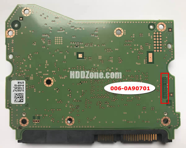 006-0A90701 WD Harddisk Printplade