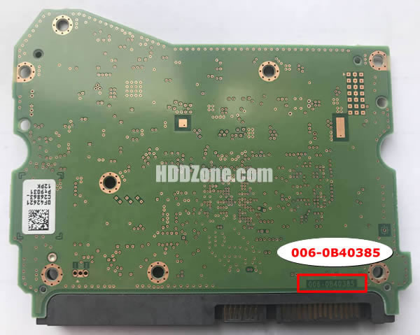 006-0B40385 WD Harddisk Printplade