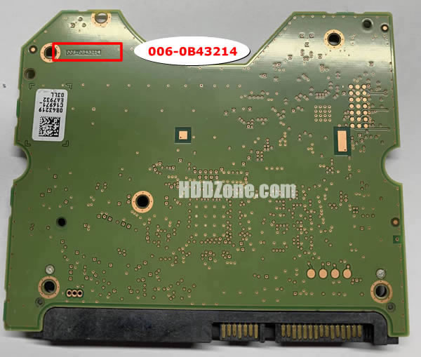 006-0B43214 WD Harddisk Printplade
