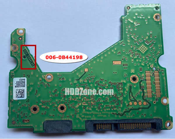 006-0B44198 WD Harddisk Printplade