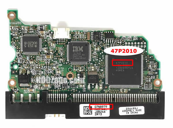 07N8979 Hitachi Harddisk Printplade