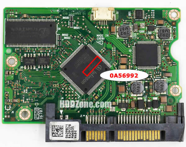 0A56992 Hitachi Harddisk Printplade