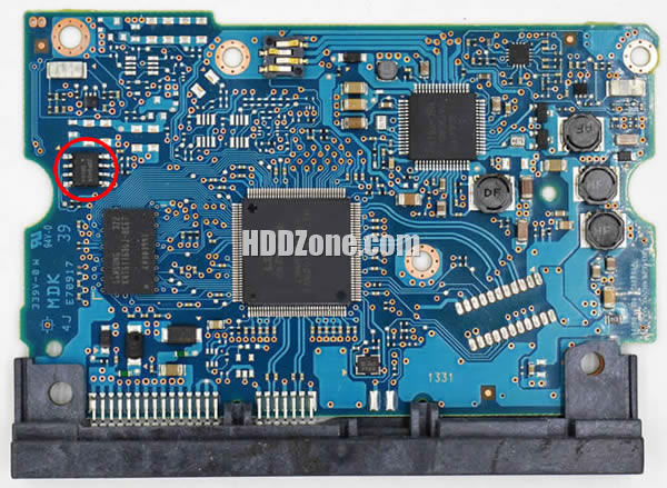 0A90379 Hitachi Harddisk Printplade