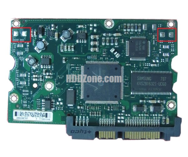 100435196 Seagate Harddisk Printplade