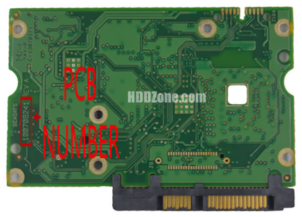 100708241 Seagate Harddisk Printplade