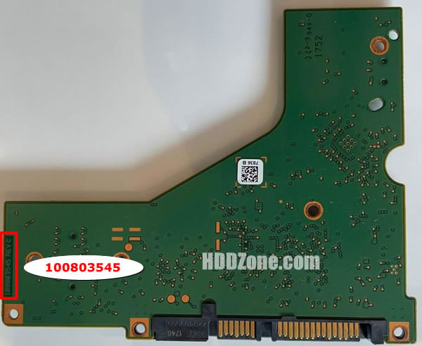 100803545 Seagate Harddisk Printplade