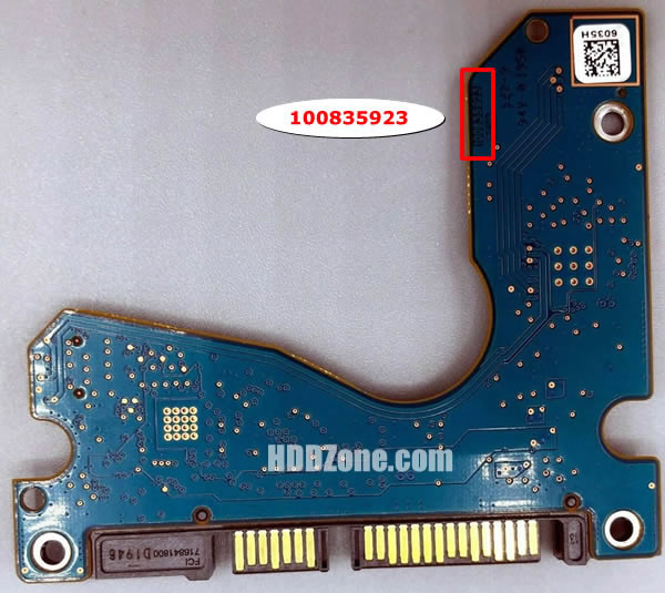 100835923 Seagate Harddisk Printplade