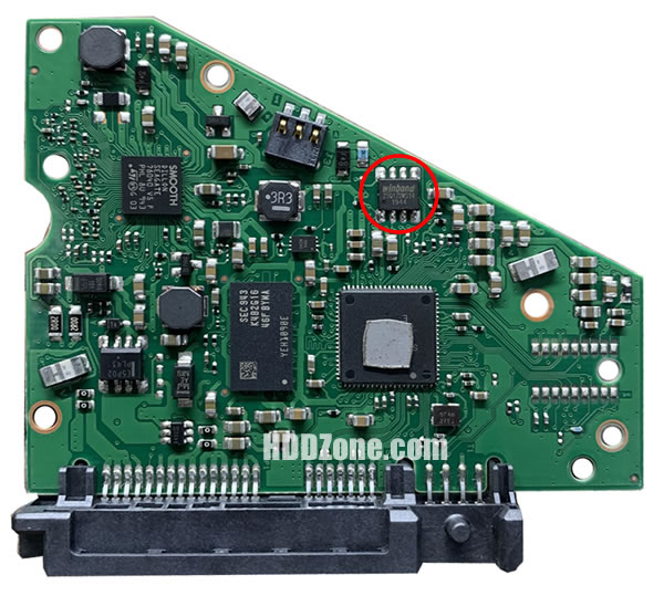 100846468 Seagate Harddisk Printplade