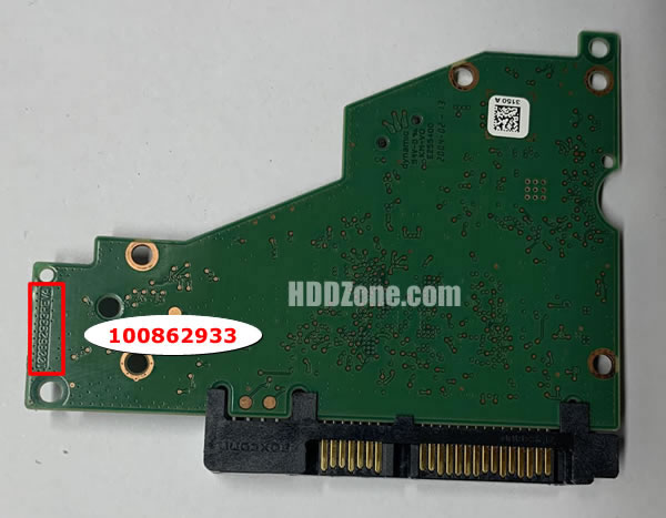 100862933 Seagate Harddisk Printplade