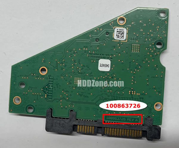 100863726 Seagate Harddisk Printplade