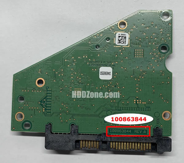 100863844 Seagate Harddisk Printplade