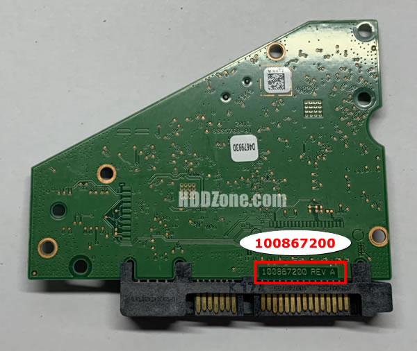100867200 Seagate Harddisk Printplade