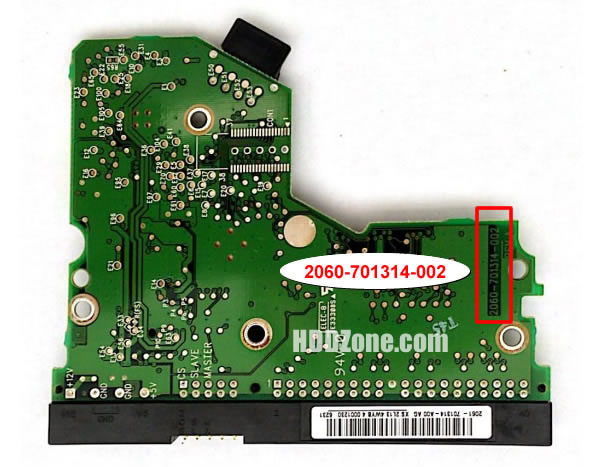 2060-701314-002 WD Harddisk Printplade