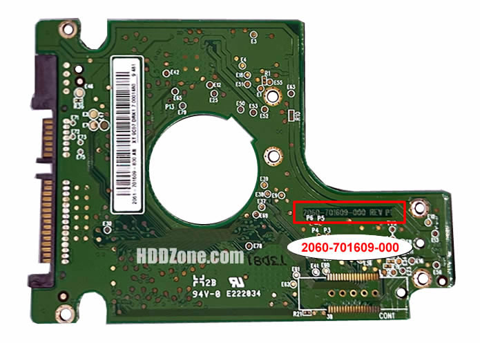 2060-701609-000 WD Harddisk Printplade
