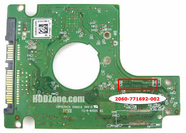 2060-771692-002 WD Harddisk Printplade
