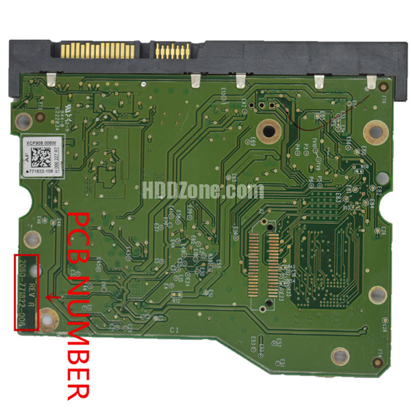 2060-771822-006 WD Harddisk Printplade