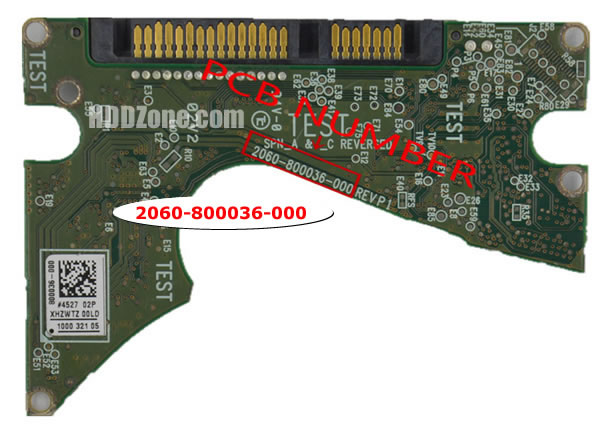2060-800036-000 WD Harddisk Printplade