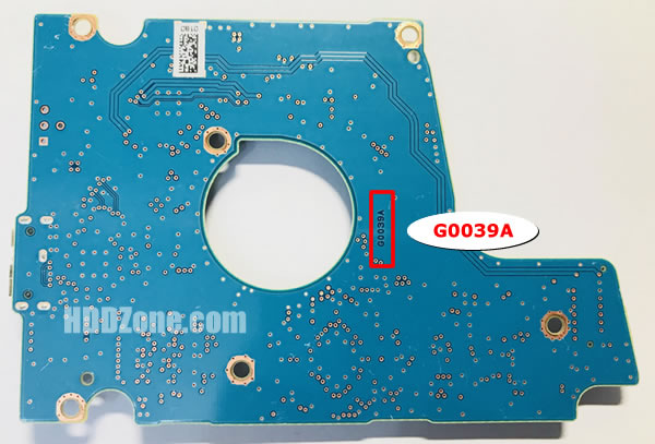 G0039A Toshiba Harddisk Printplade